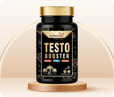 Testo Booster For Stamina, Energy And Strength | Contains Safed Musli,Mucuna, Ashwagandha & Fenugreek Extract- 30 Capsules