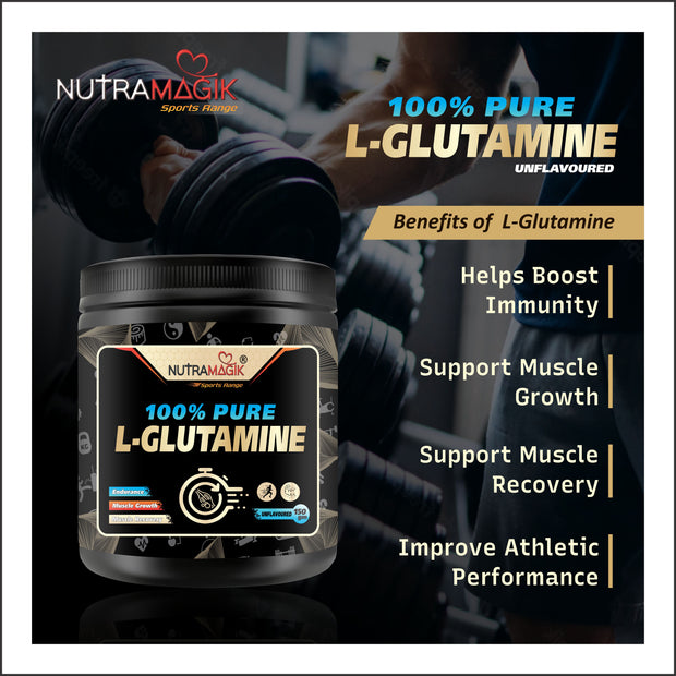 L-Glutamine Powder ,Amino Acids Supplements- Unflavored - 150 Gram