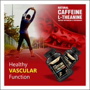 Natural Caffeine Plus L-Theanine for Weight loss and Immunity, Support Energy and Focus -90 Capsules