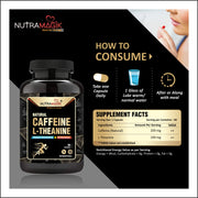 Natural Caffeine Plus L-Theanine for Weight loss and Immunity, Support Energy and Focus -90 Capsules