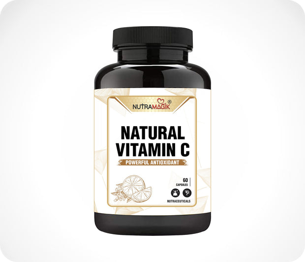 Natural Vitamin C with Acerola Cherry, Rosehip Extract with Zinc-60 Capsule