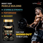 Testosterone Booster For Stamina, Energy And Strength | Contains Safed Musli,Mucuna, Ashwagandha & Fenugreek Extract- 60 Capsules