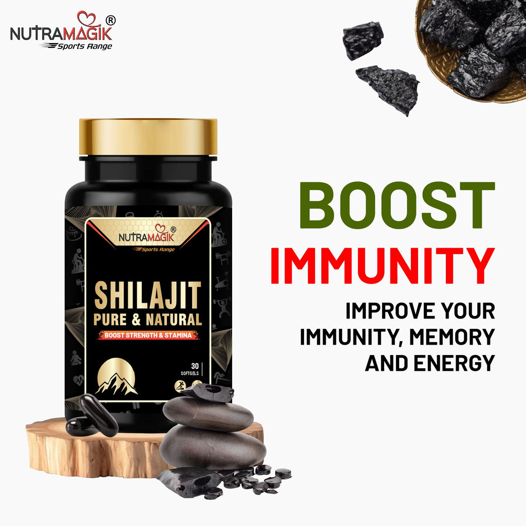 Shilajit Pure and Natural Shilajit - 30 Capsules