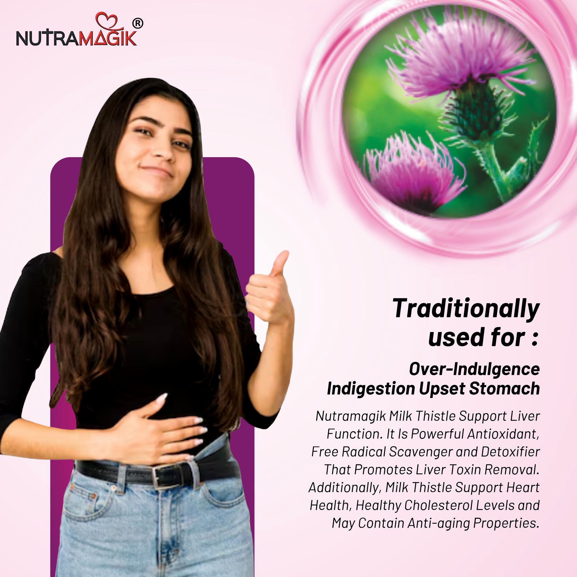 Milk thistle with Dandelion extract-60 Capsules
