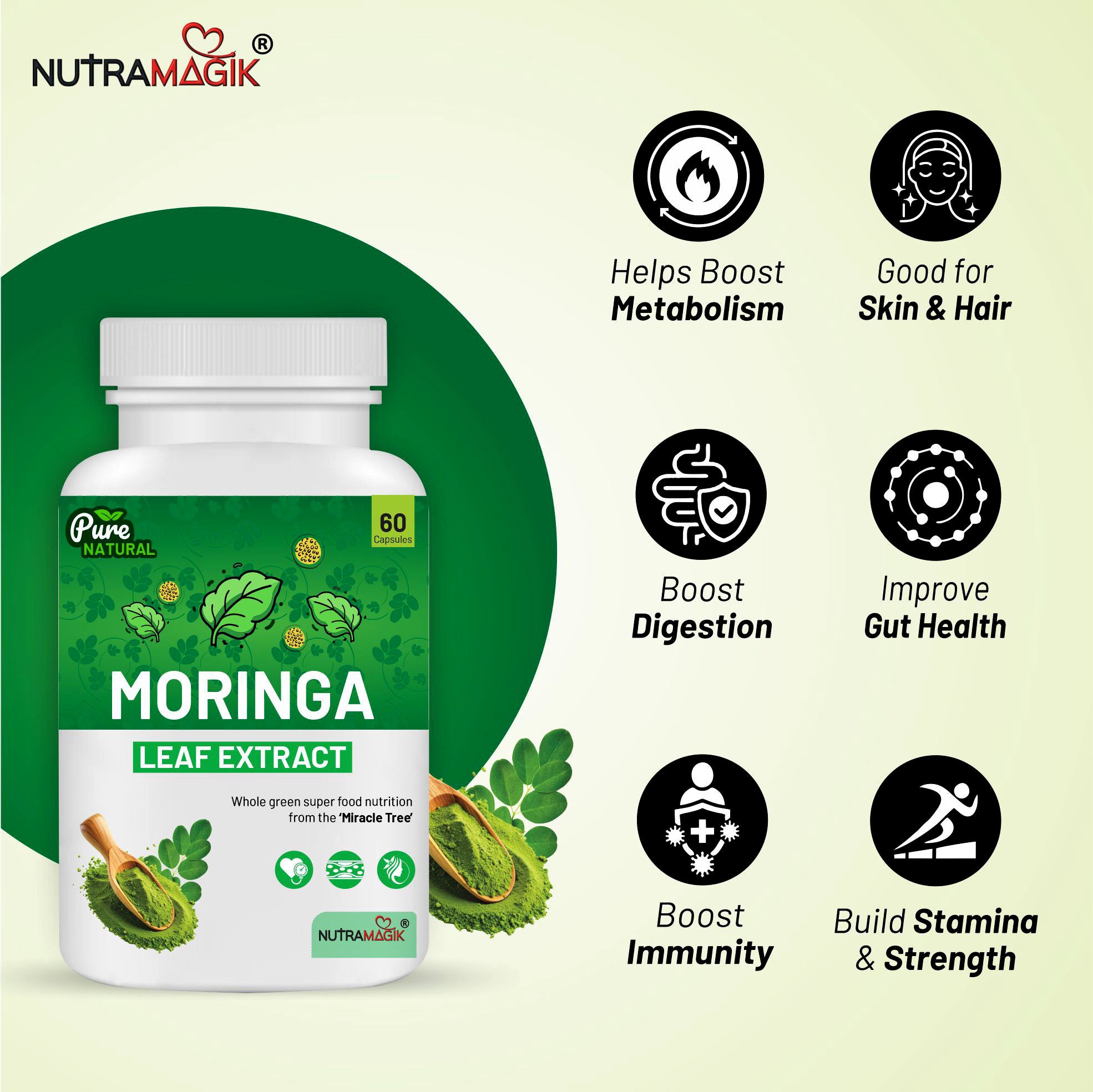 Moringa Leaves Capsule -60 capsules