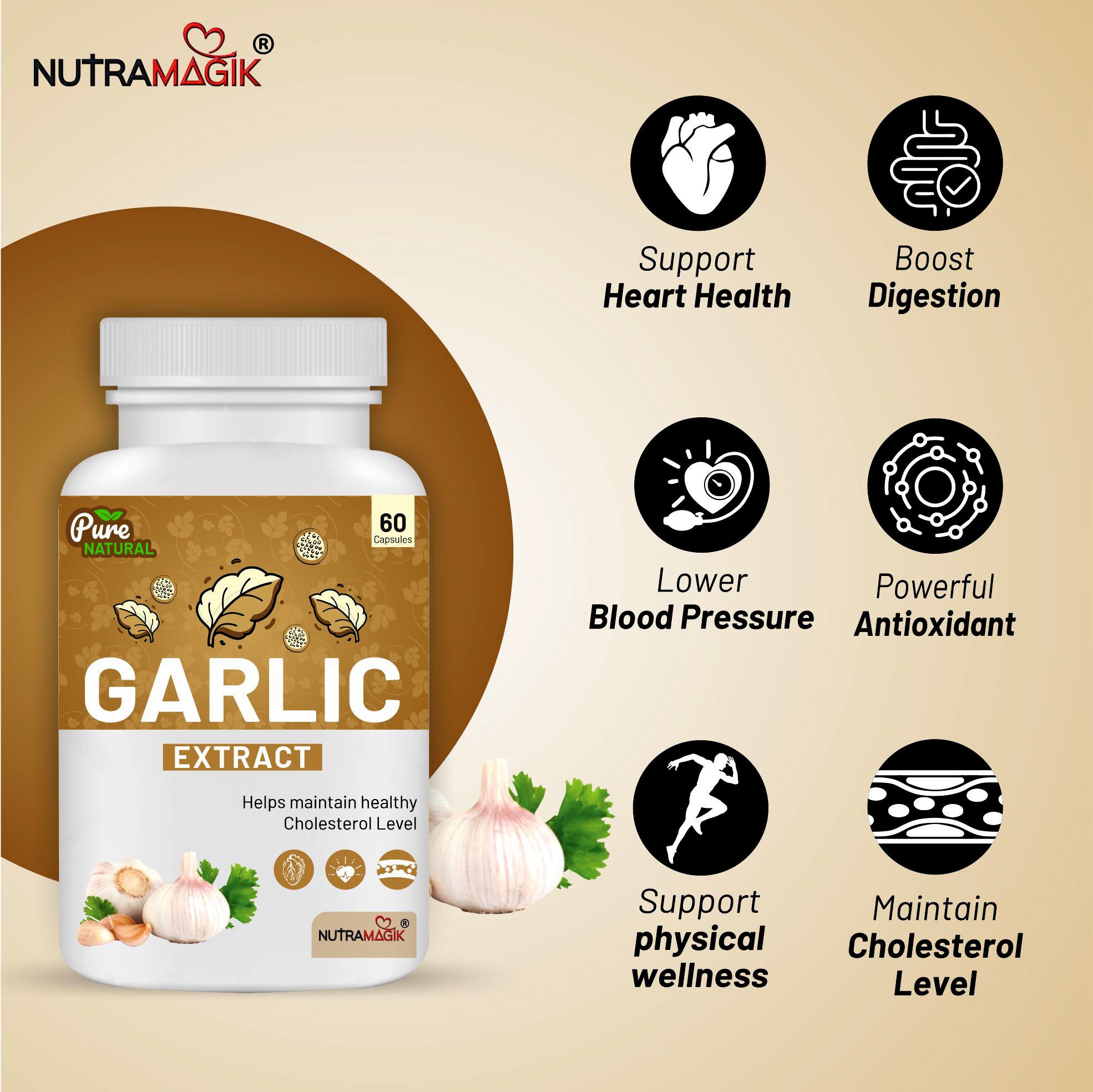 Garlic Extracts - 60 Capsules