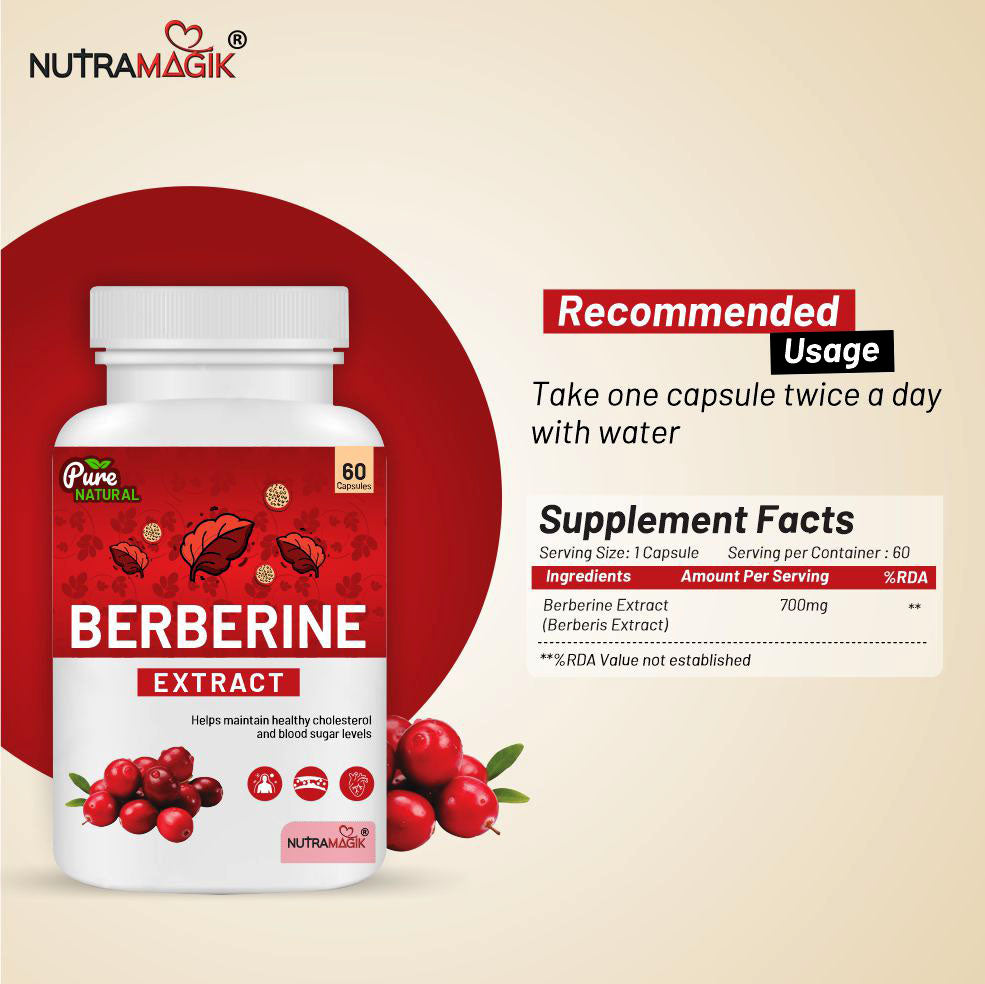 Berberine Extract- 60 Capsules