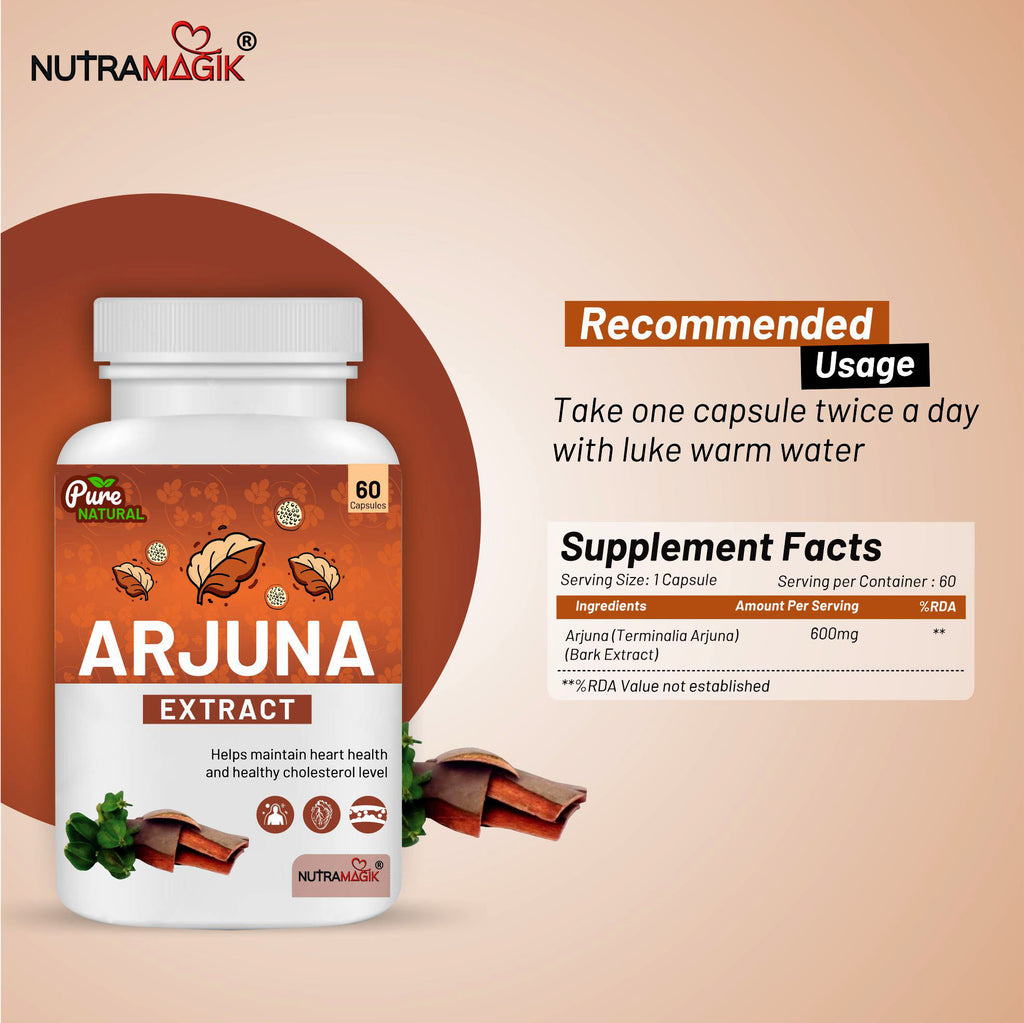 Arjuna Extract- 60 Capsules