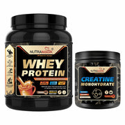 Combo Deals Whey protein powder 1 Kg Choco flavourand Creatine Monohydrate 100gm unflavoured