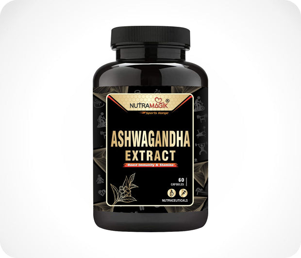 Nutramagik Ashwagandha Extract High Potency Supplements- 60 Capsules
