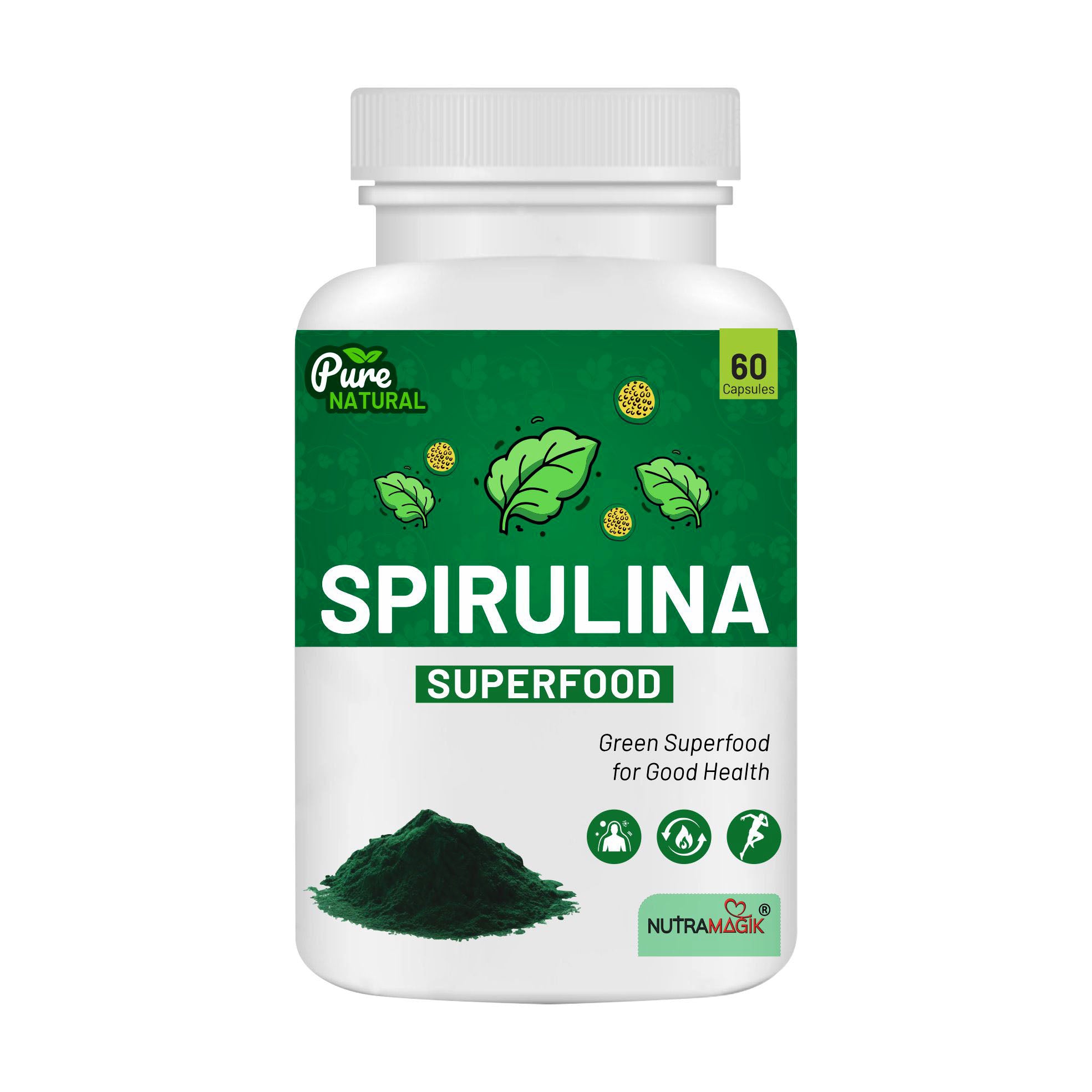Spirulina Super Green - 60 Capsules