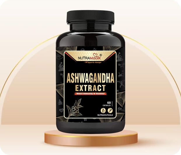 Nutramagik Ashwagandha Extract High Potency Supplements- 60 Capsules