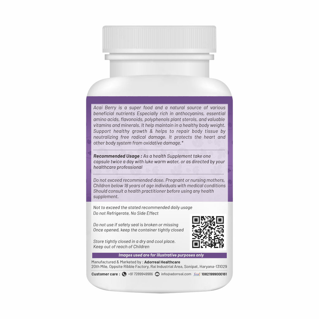 Acai Berry Extract - 60 Capsules
