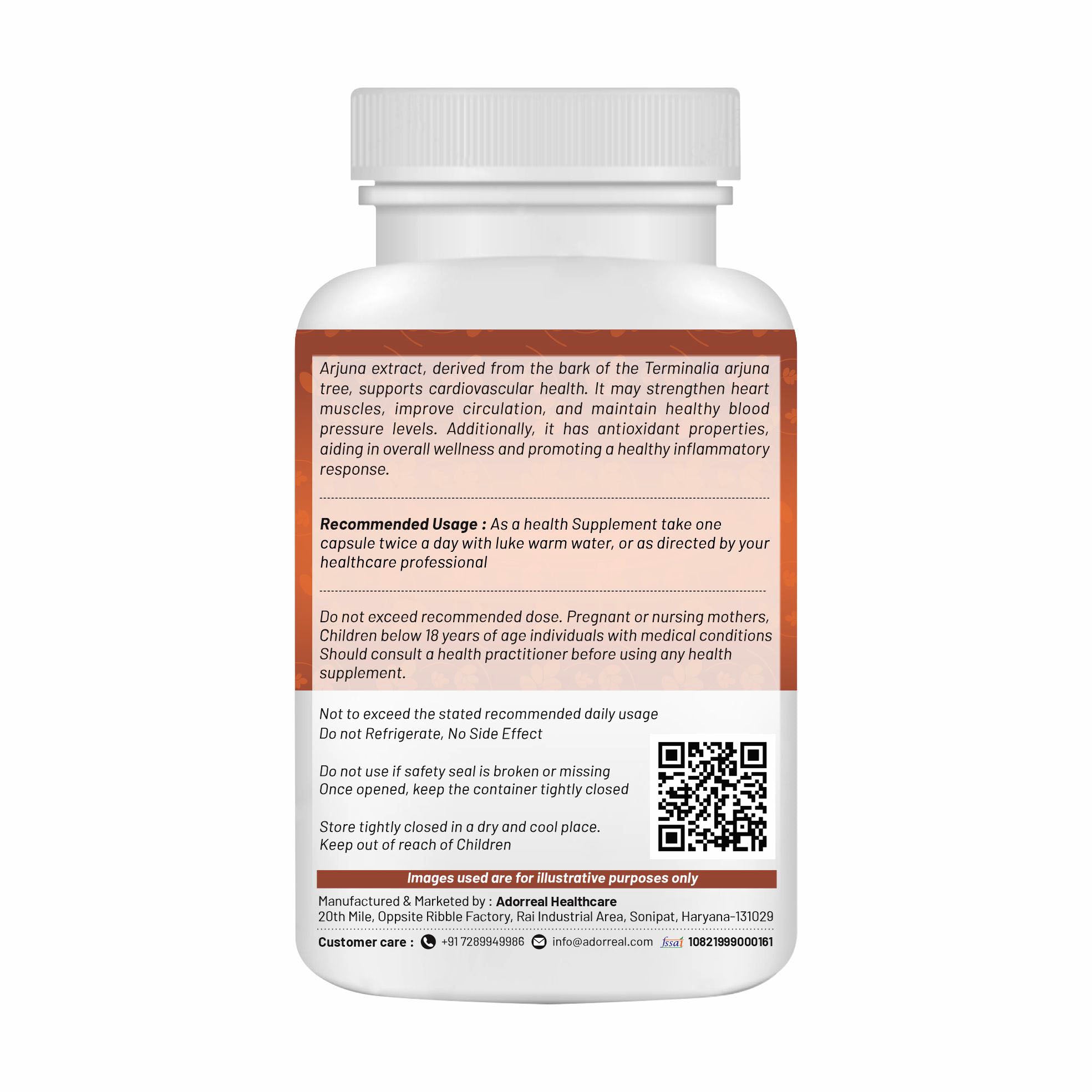Arjuna Extract- 60 Capsules