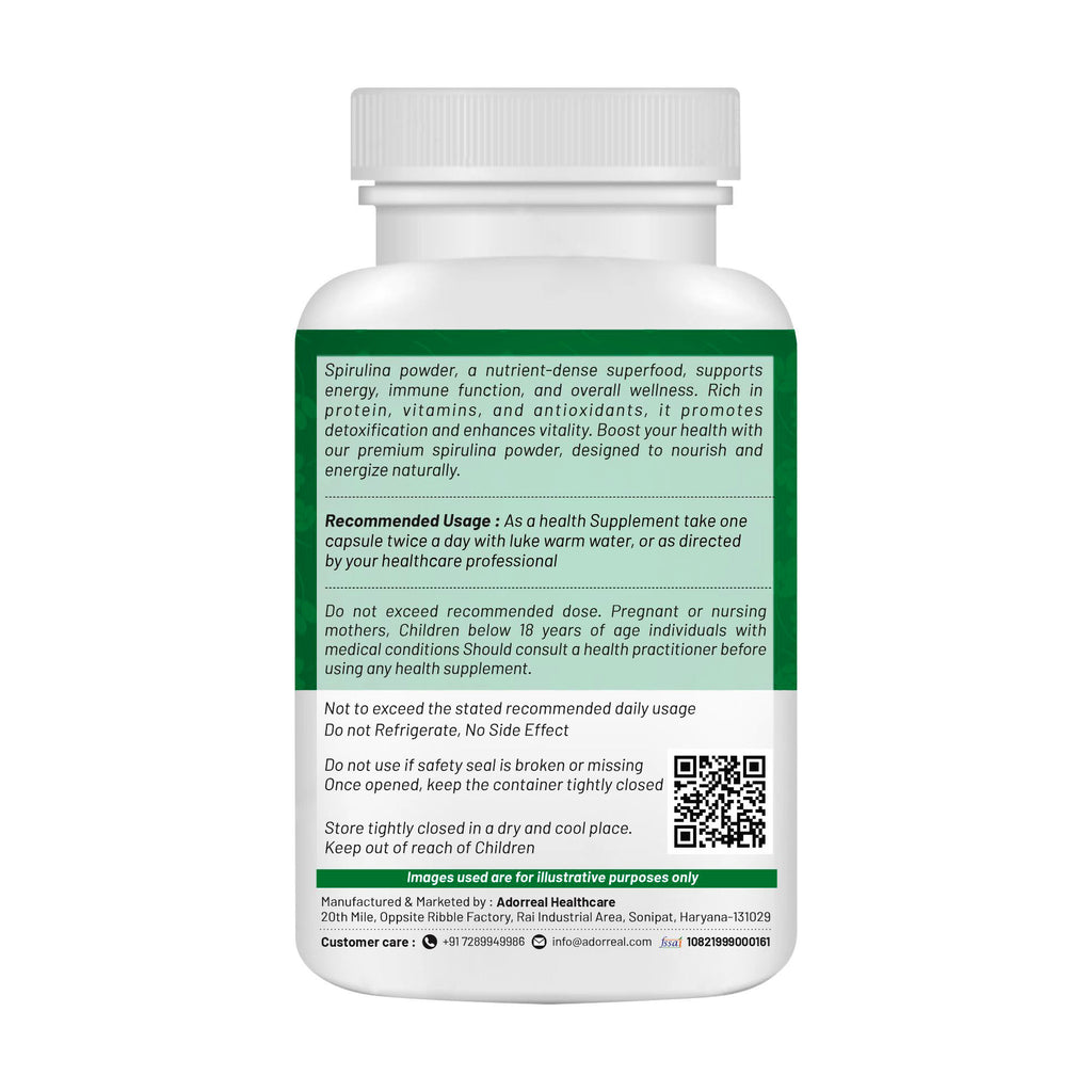 Spirulina Super Green - 60 Capsules