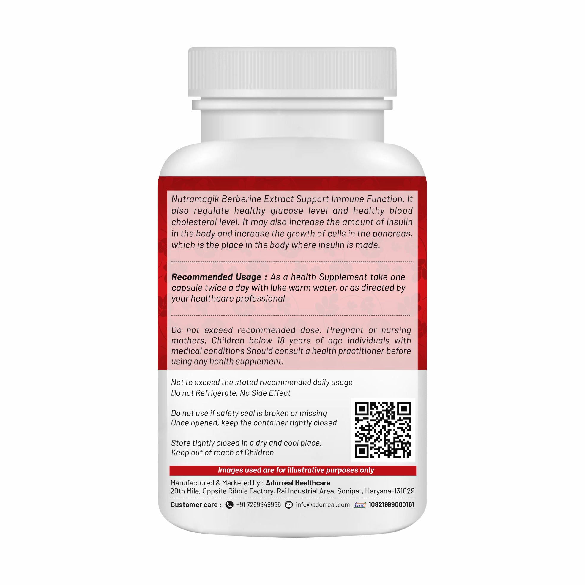 Berberine Extract- 60 Capsules