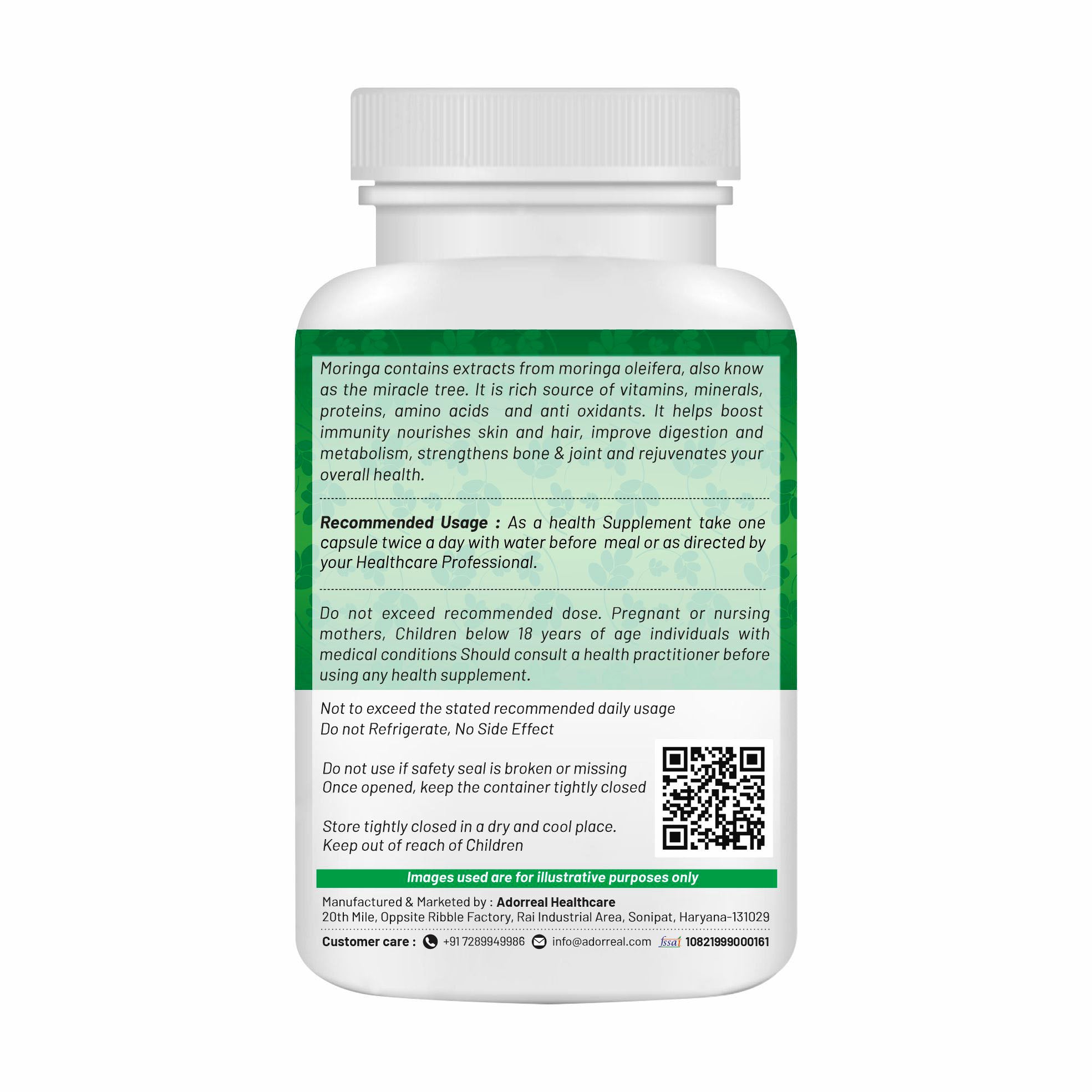 Moringa Leaves Capsule -60 capsules