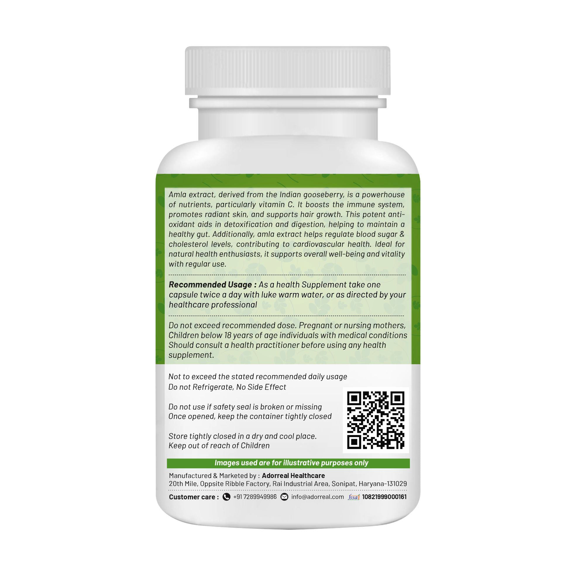 Amla Extract - Boost Immunity and Wellness - 60 Capsules