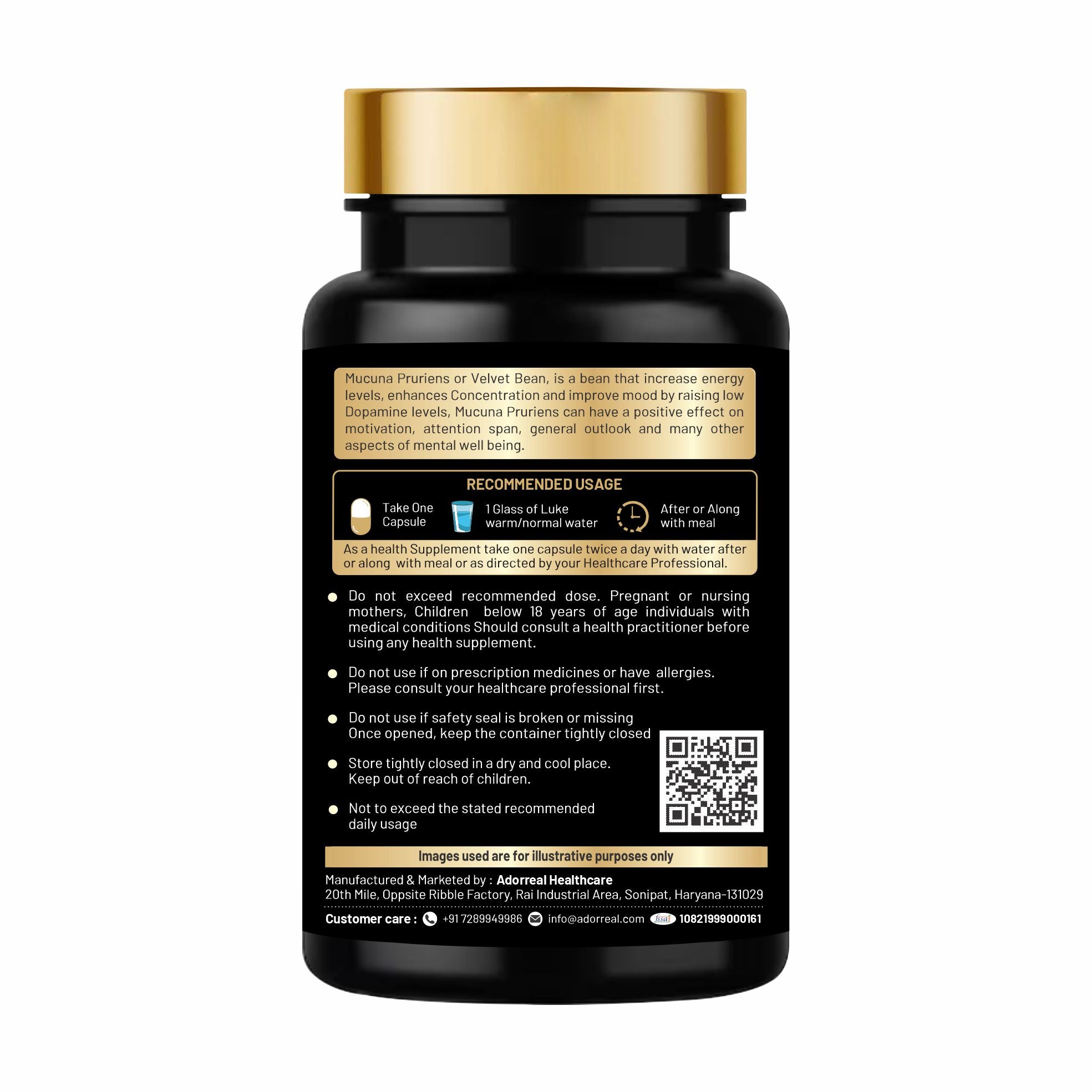 Mucuna Pruriens - 60 Capsules