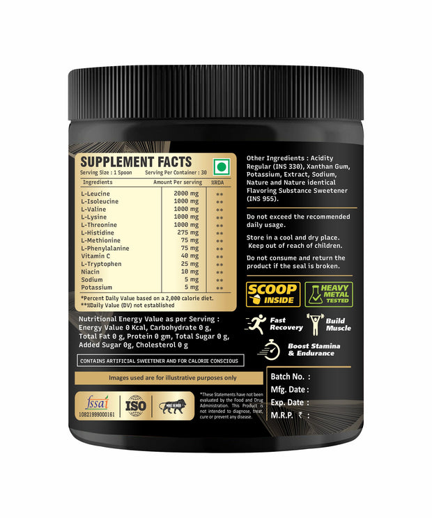 Combo Deals EAA+BCAA Orange Flavour 200gm & Creatine Monohydrate 100gm unflavoured- Pack of 1 Each