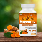 Curcumin with Ginger and Piperine Extract -60 capsules