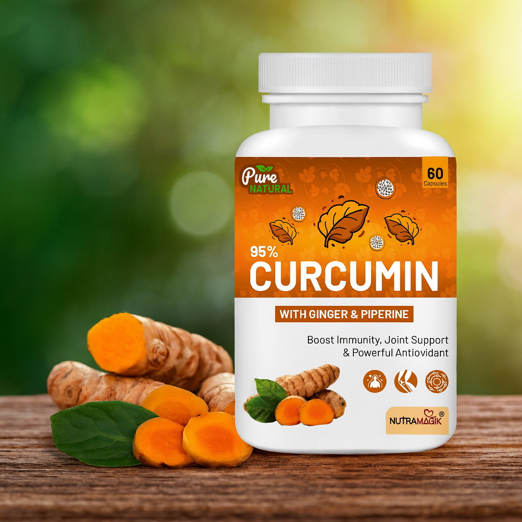 Curcumin with Ginger and Piperine Extract -60 capsules