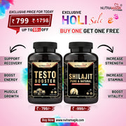 Nutramagik Shilajit and Testobooster combo offer - 60 capsule each