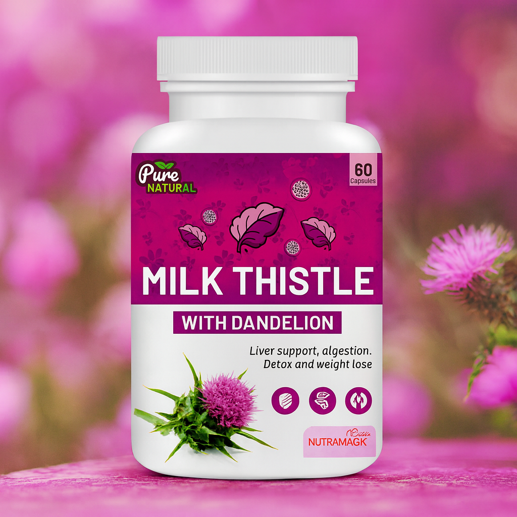 Milk thistle with Dandelion extract-60 Capsules