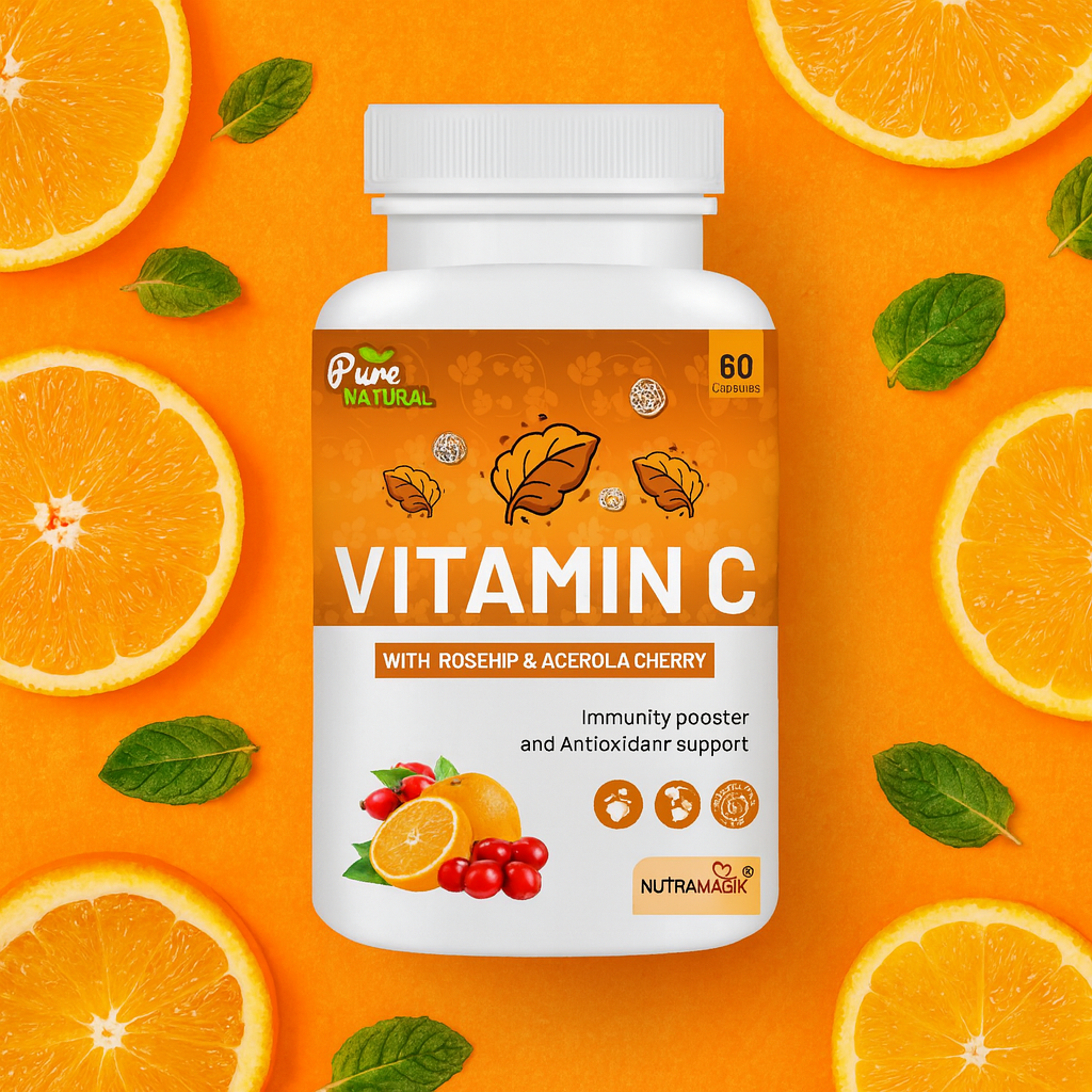 Vitamin C,Acerola Cherry, Rosehip Extract with Zinc-60 Capsule