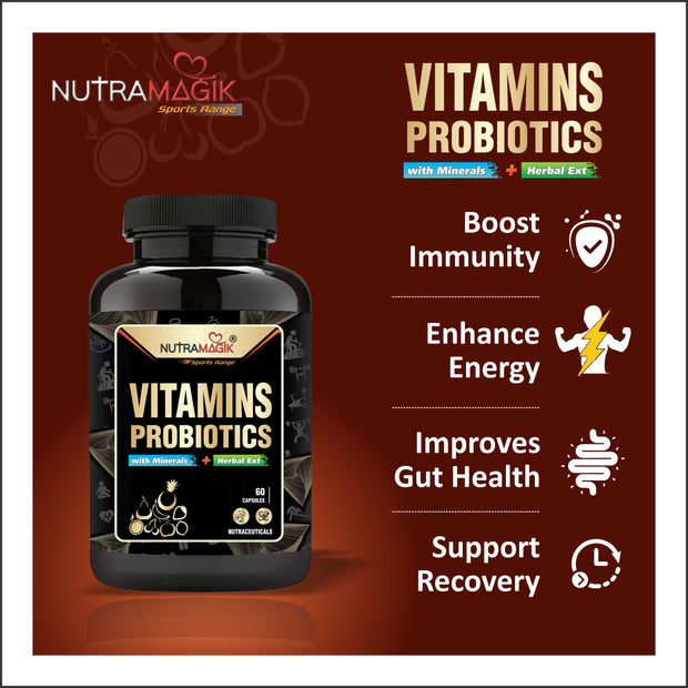 Combo Deals Multi Vitamins Probiotics & Fish Oil Omega 3 - Pack of 1 Each